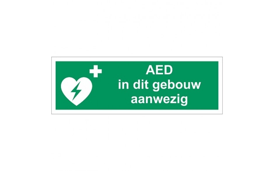 EO91 AED in dit gebouw aanwezig