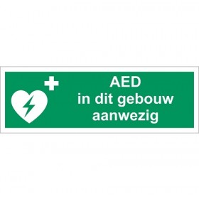 EO91 AED in dit gebouw aanwezig