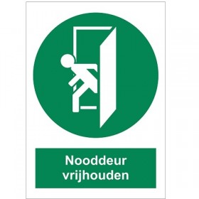 320 Nooddeur vrijhouden